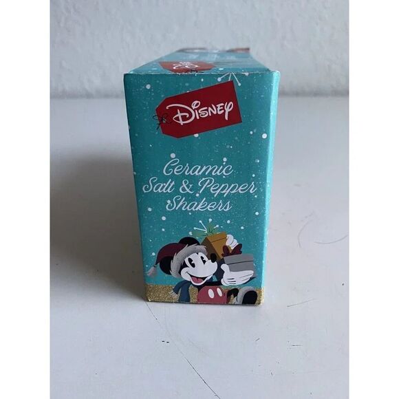 Disney Mickey And Minnie Mouse Christmas Peppermint Salt Pepper Shakers NEW - Picture 7 of 12